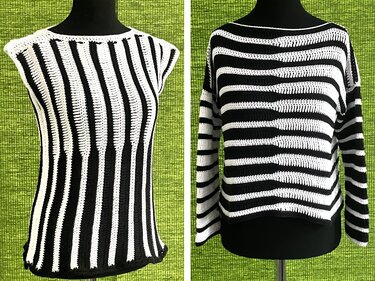 Black and White – Unite- - Häkelanleitung für Pulli oder Tunika