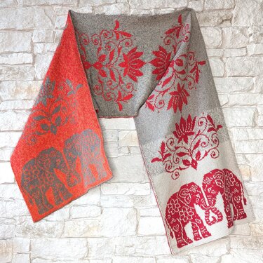 Double sided knitting pattern "Indian Love" - stole / wrap - Image 13