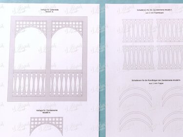 Bastelanleitung Miniatur-Kreativhaus 1:12