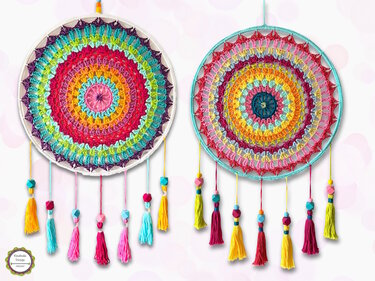 Crochet Pattern Mandala Dreams Dreamcatcher, Dream Catcher Tutorial, PDF