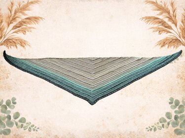 Simple Boho-Häkelanleitung für ein schönes flaches Dreieckstuch