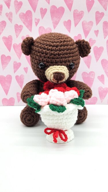 Beary Sweet Valentines- Crochet Amigurumi Pattern- English
