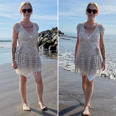 Häkelanleitung Wickelkleid "FlecklyTerra"