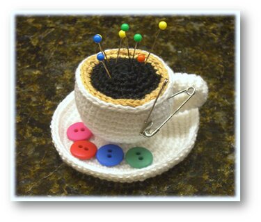pincusion Espresso - Crochet