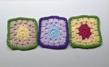 Egg granny square - Crochet