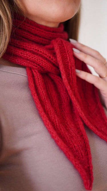 Minischal im Sophie-Scarf-Trend: wendbarer Miniscarf mit Videoanleitung - Stricken