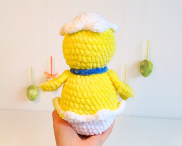 Easter Crochet Pattern: Mini Bunny & Chick in Egg (No Sew, For Beginners)