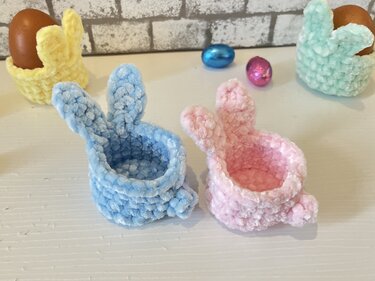 Easter Amigurumi Set – Chick, Egg & Bunny Egg Cup Crochet Patterns