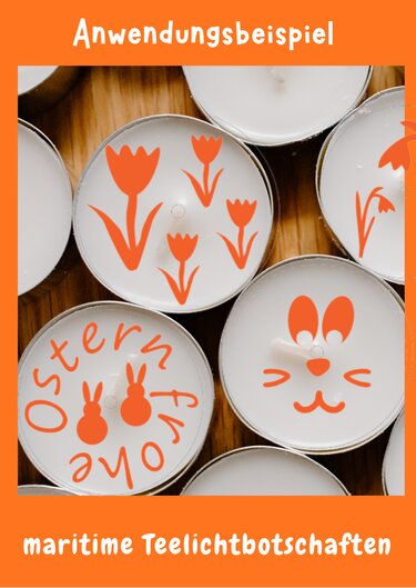 Teelichtbotschaften zu Ostern - Basteln