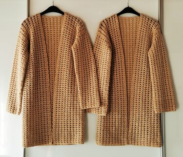 Häkelanleitung für einen offenen Cardigan "Kaja"