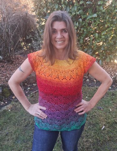 Tunika/Shirt/Kleid Sunset Vibes, Häkelanleitung