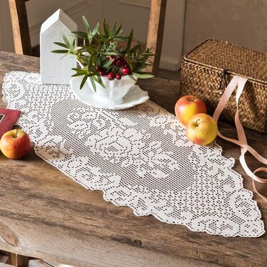 Läufer mit Rosenmotiv häkeln