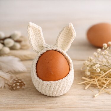 Eierhase „Lumi“ – Häkelanleitung