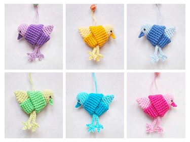 Häkelanleitung Die bunten Vogerl