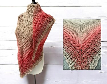 Häkelanleitung Tuch "Watteweich"