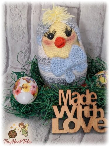 Häkelanleitung " Niedliches Küken im Ei"