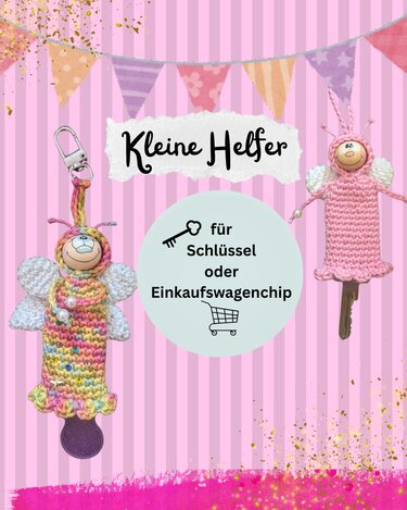 Kleine Helfer – Häkelanleitung für Schlüsselanhänger & Einkaufswagenchip