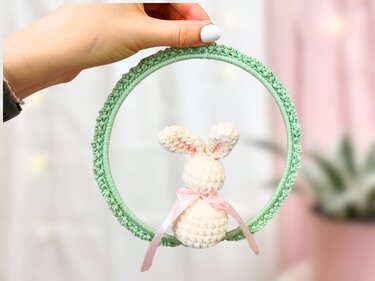 Häkelanleitung Oster Dekokranz Hase