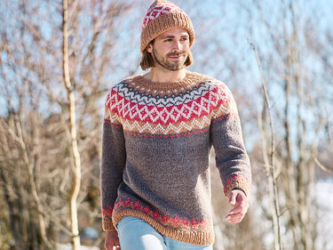 ISLANDPULLI FRANK, gestrickt - Stricken