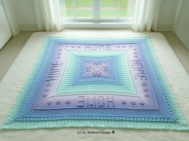 Häkelanleitung CAL Decke "Herzstück" - 9 Teile Häkelspaß