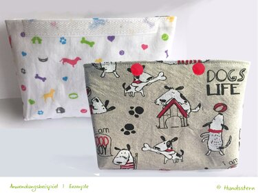 Verra Pocket Insert for Treats, lined, two inner sections, Sewing Pattern