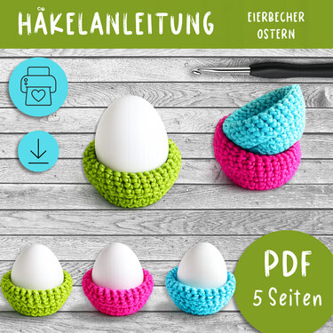 Eierbecher, Ostern, Eierwärmer - Häkeln