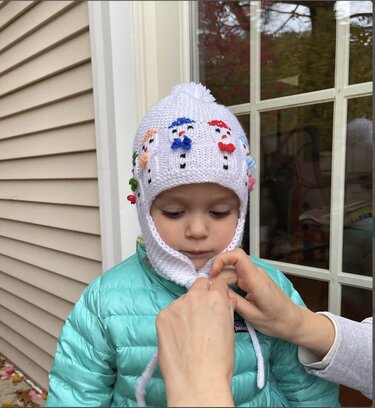 Knit Cable Snowman Earflap Hat Pattern - Image 7