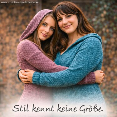 Strickanleitung für Pullover / Kleid mit Kapuze | Reliefkleid CARPE DIEM