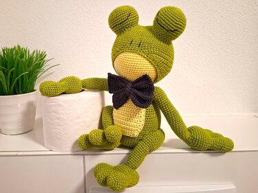 Häkelanleitung Frosch Hubert