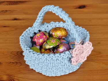 Osterkorb & Utensilo häkeln Anleitung PDF modernes Osterkörbchen mit Henkel - Bild 12
