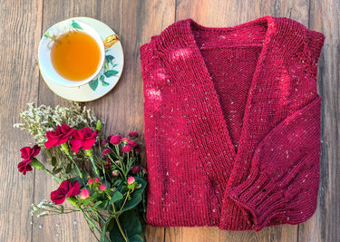 Panda Cardigan Nr.1 - Stricken