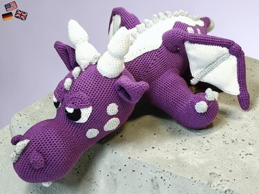 Roxy the dragon XXL - Crochet