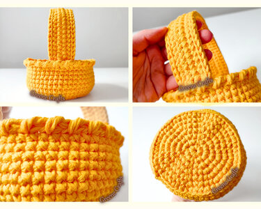 Dandelion Basket and Easter Eggs - Easter Crochet Pattern