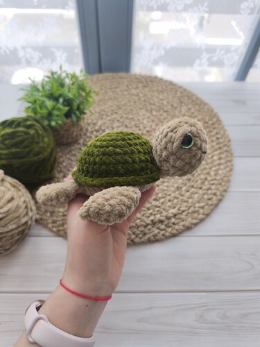 Nori the Turtle – No-Sew Amigurumi Plush Turtle Crochet Pattern PDF