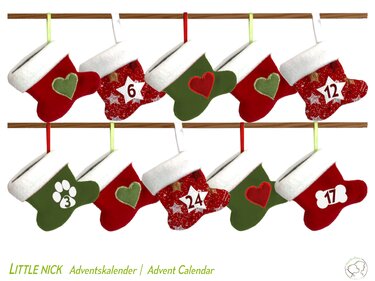 LITTLE NICK Advent Calendar for dogs. Sewing Pattern