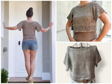 Häkelanleitung 3 in 1: Bambusa Crop Top, Shirt, Pullover