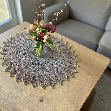 Häkelanleitung Tischdecke Bluma