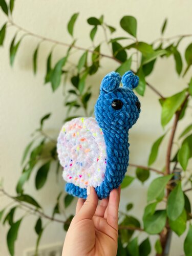 No-Sew Snail, crochet Pattern without sewing