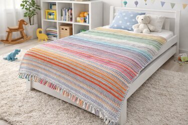 Häkelanleitung Decke Happy