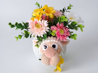 Häkelanleitung  Schaf - Glas - Bild 2