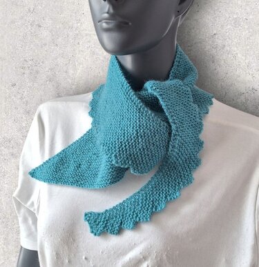 Strickanleitung Mini - Sicheltuch, kleiner Schal, Halstuch    #371