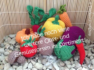 PDF Häkelanleitung Gemüse Radieschen