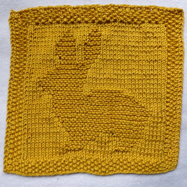 Stickanleitung Spültuch Hase – Osterhase schnell gestrickt - Stricken