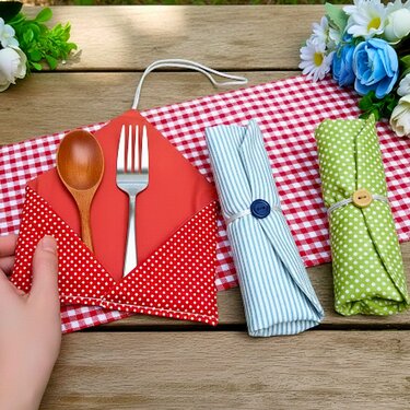 Roll-Up Fabric Organizer Sewing Pattern PDF