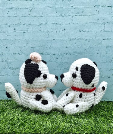 Dalmatian Couple- Crochet Pattern- English