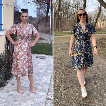 Schnittmuster Wickelkleid IRIS – A-Linie, Schalkragen & Nahttaschen | Gr. 3 - Nähen