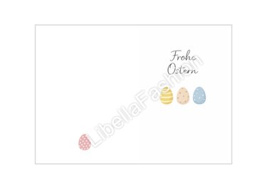 Osterkarte 4 download Ostern Karte Grußkarte A4 digitaler Sofortdownload - Basteln