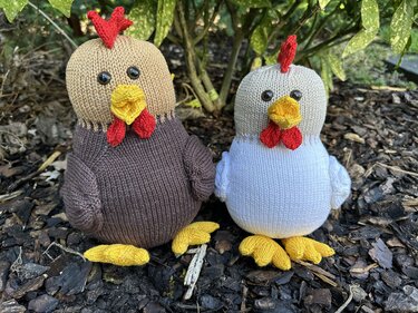 Strickanleitung - Hilda Huhn & Hugo Hahn