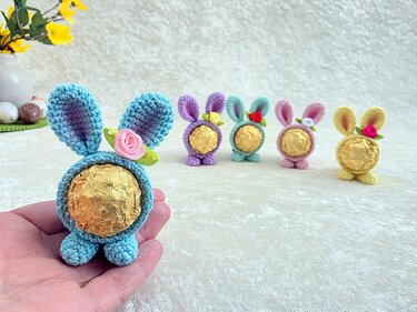 Häkelanleitung: Pralinen-Häschen „Naschmich“ - Die süße Osterüberraschung - Bild 6