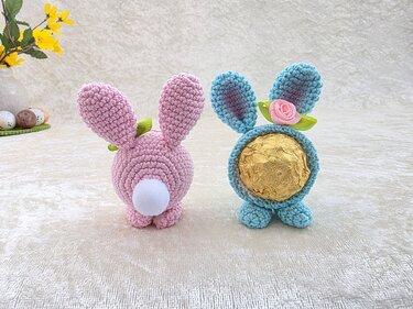 Häkelanleitung: Pralinen-Häschen „Naschmich“ - Die süße Osterüberraschung